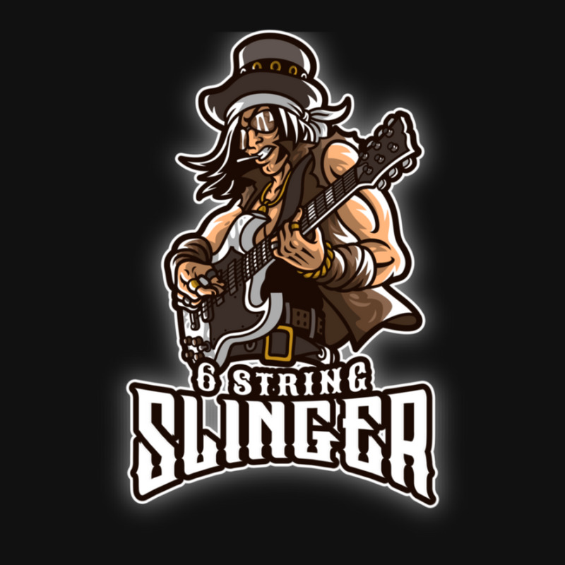 6 String Slinger Guitar Legend Graphic T-shirt by JennyDammarell | Artistshot