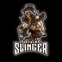 6 String Slinger Guitar Legend Pocket T-shirt | Artistshot