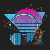 80s Art Vaporwave Aesthetic Headphones Synthwave Retro Music Classic T-shirt | Artistshot