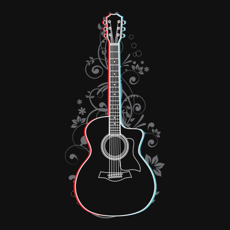 Acoustic Guitar 3d Outline Flowering Vines 1 Fanny Pack | Artistshot