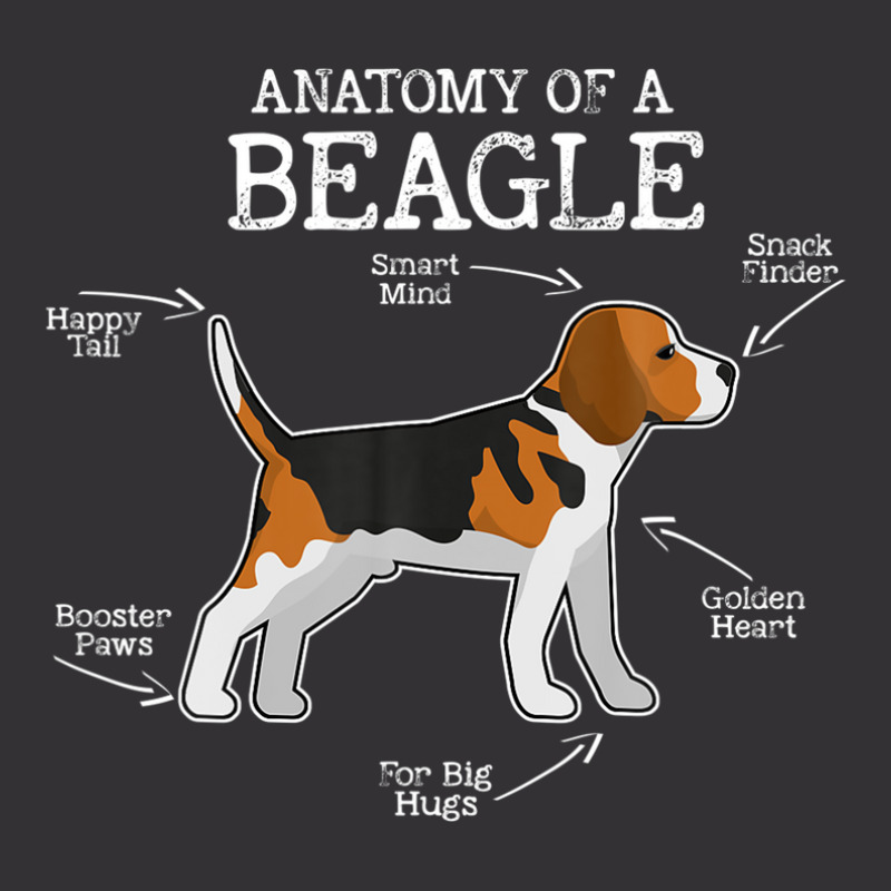 Beagle Lovers Dog Mom Funny Anatomy Of A Beagle Vintage Hoodie by winatadeepood | Artistshot