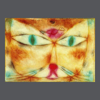 Cat And Bird By Paul Klee Favourite Artists Collection Poster Ladies Fitted T-shirt | Artistshot