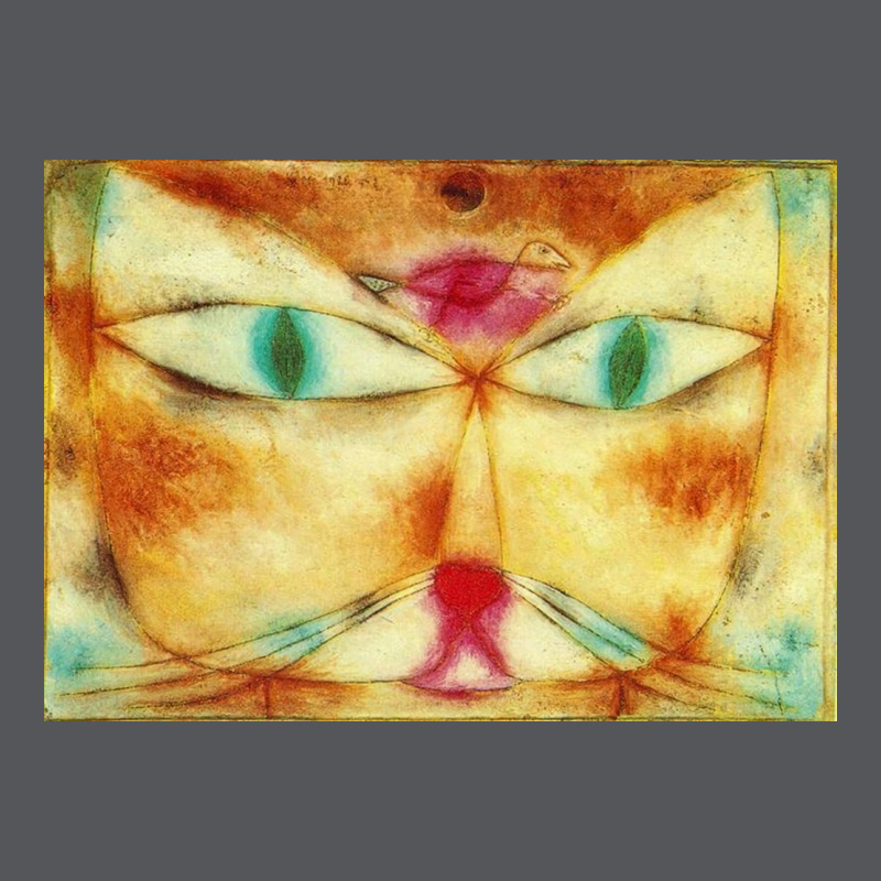 Cat And Bird By Paul Klee Favourite Artists Collection Poster Ladies Fitted T-Shirt by mukasatjatji5 | Artistshot