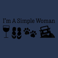 Womens I'm A Simple Woman Love Wine Flip Flops Dog 4x4 T Shirt Men Denim Jacket | Artistshot