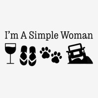 Womens I'm A Simple Woman Love Wine Flip Flops Dog 4x4 T Shirt Classic T-shirt | Artistshot