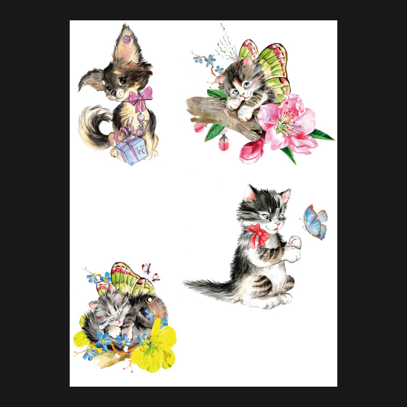 Cat Daddy Pajamas Pack Stickers Poster Funny Flannel Shirt | Artistshot