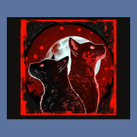 Red And Black Cats Howling At The Moon V2 Red No28   Collection   Cats Lightweight Hoodie | Artistshot