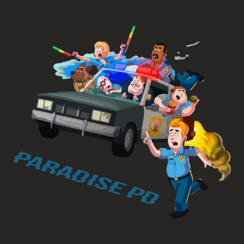 Paradise Pd Car Chase 1 Ladies Fitted T-Shirt by StarActon | Artistshot