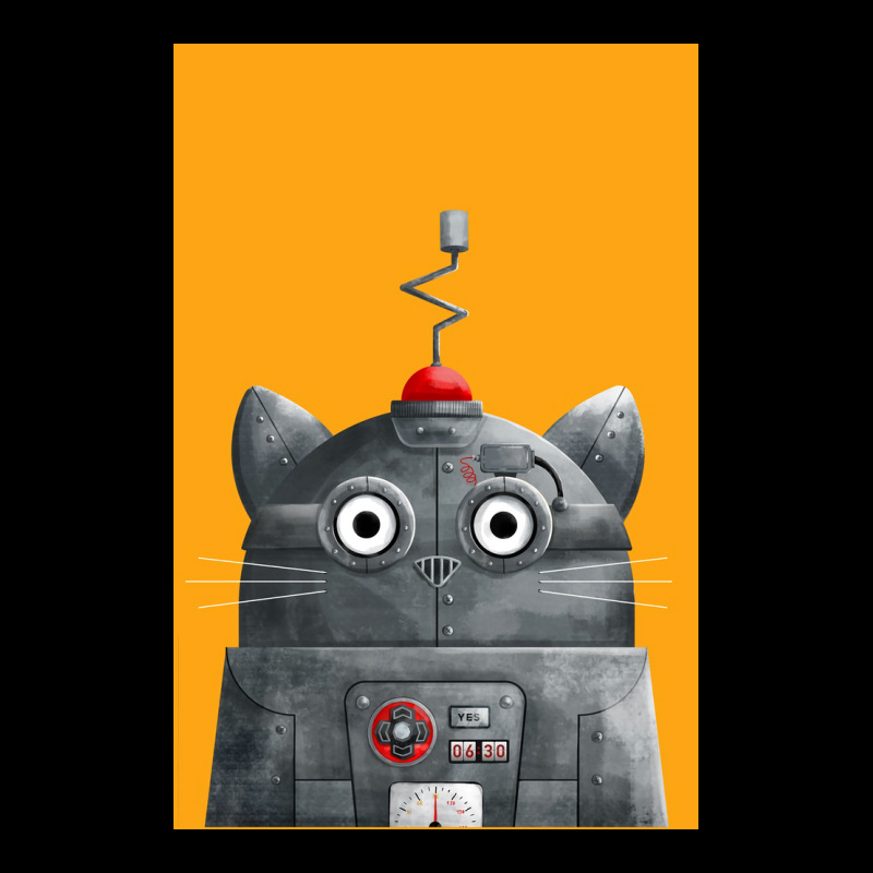 Cat Robot Cat Poster Fleece Short by globossterkyc | Artistshot