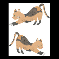 Cat Stretch Poster Blue (1) Unisex Jogger | Artistshot