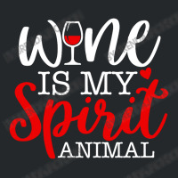 Wine Is My Spirit Animal Quote Crewneck Sweatshirt | Artistshot