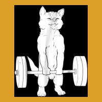 Cat Weightlifting Poster Blue T-shirt | Artistshot