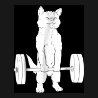 Cat Weightlifting Poster Blue Flannel Shirt | Artistshot