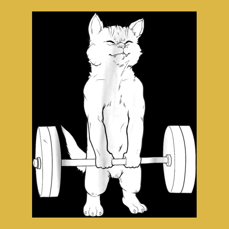 Cat Weightlifting Poster Blue Classic T-shirt by globossterkyc | Artistshot