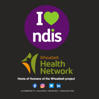 Wheatbelt Health Network I Love Ndis For Colours Ladies Fitted T-shirt | Artistshot