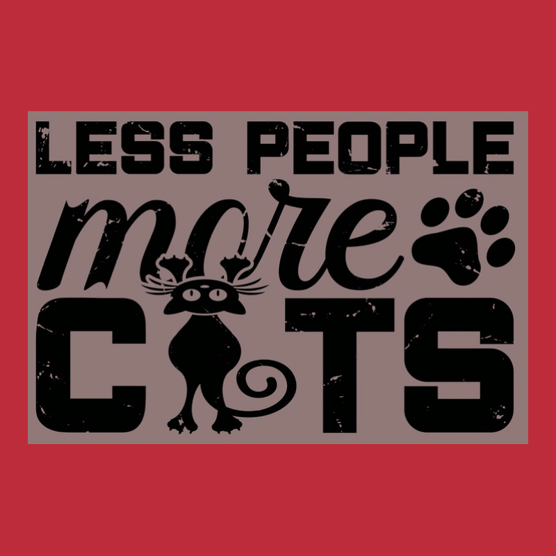 Cats Are My Favorite People Less People More Cats Cat Lover Poster Gir Pocket T-shirt | Artistshot