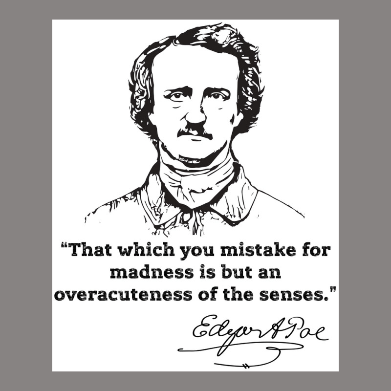 Edgar Allan Poe Quotes Inspirational On Love Death Madness And More Po Adjustable Cap | Artistshot