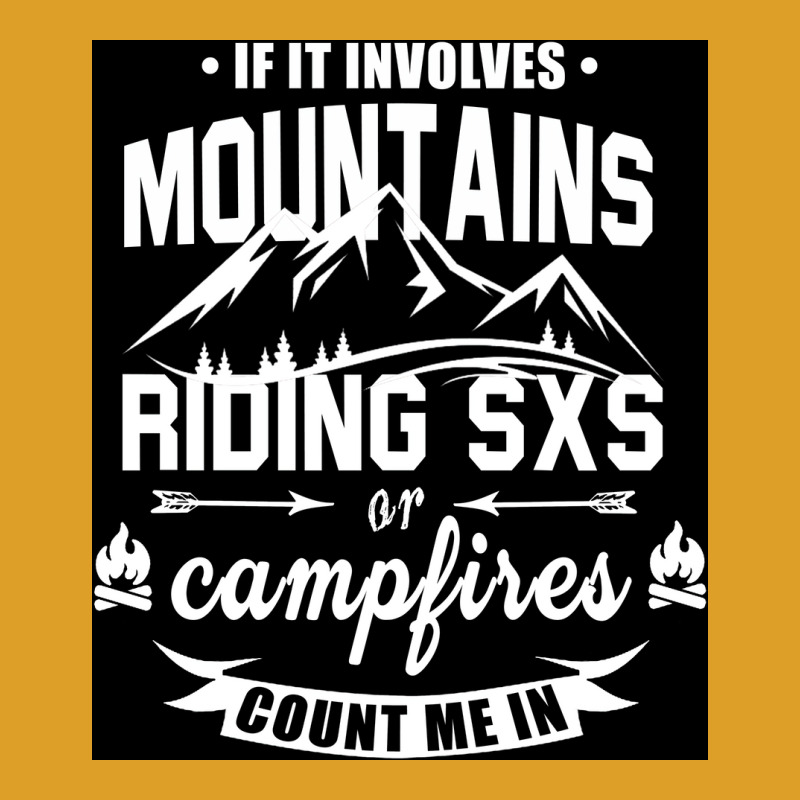 Mountains Riding Sxs Campfires Poster Blue T-Shirt by nduettstruiki | Artistshot