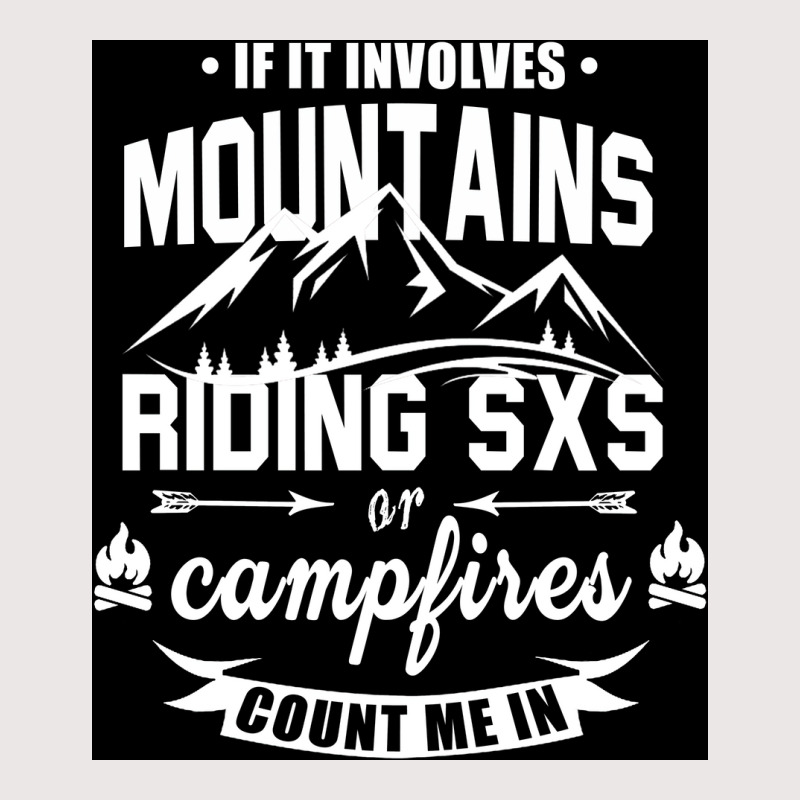 Mountains Riding Sxs Campfires Poster Blue Pocket T-Shirt by nduettstruiki | Artistshot