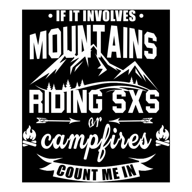 Mountains Riding Sxs Campfires Poster Blue Crewneck Sweatshirt by nduettstruiki | Artistshot