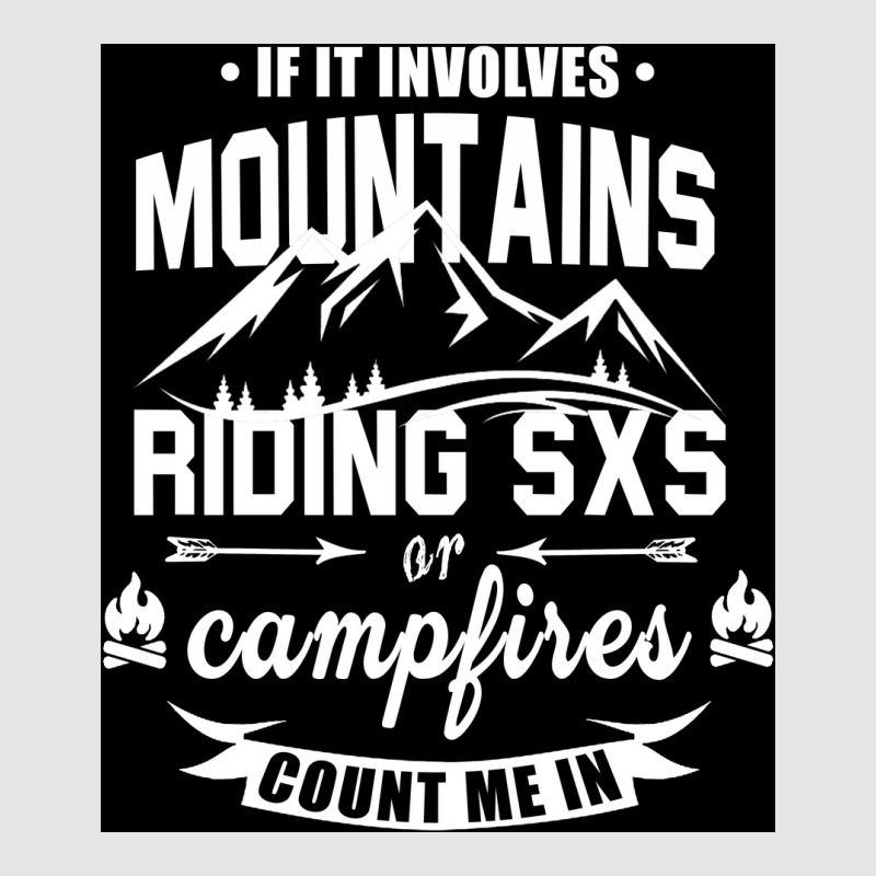 Mountains Riding Sxs Campfires Poster Blue Exclusive T-shirt by nduettstruiki | Artistshot