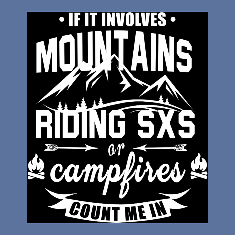 Mountains Riding Sxs Campfires Poster Blue Lightweight Hoodie by nduettstruiki | Artistshot