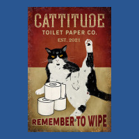 Cattitude Toilet Paper Remenber To Wipe Black Cat Poster Poster Funny T-shirt | Artistshot