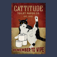 Cattitude Toilet Paper Remenber To Wipe Black Cat Poster Poster Funny V-neck Tee | Artistshot