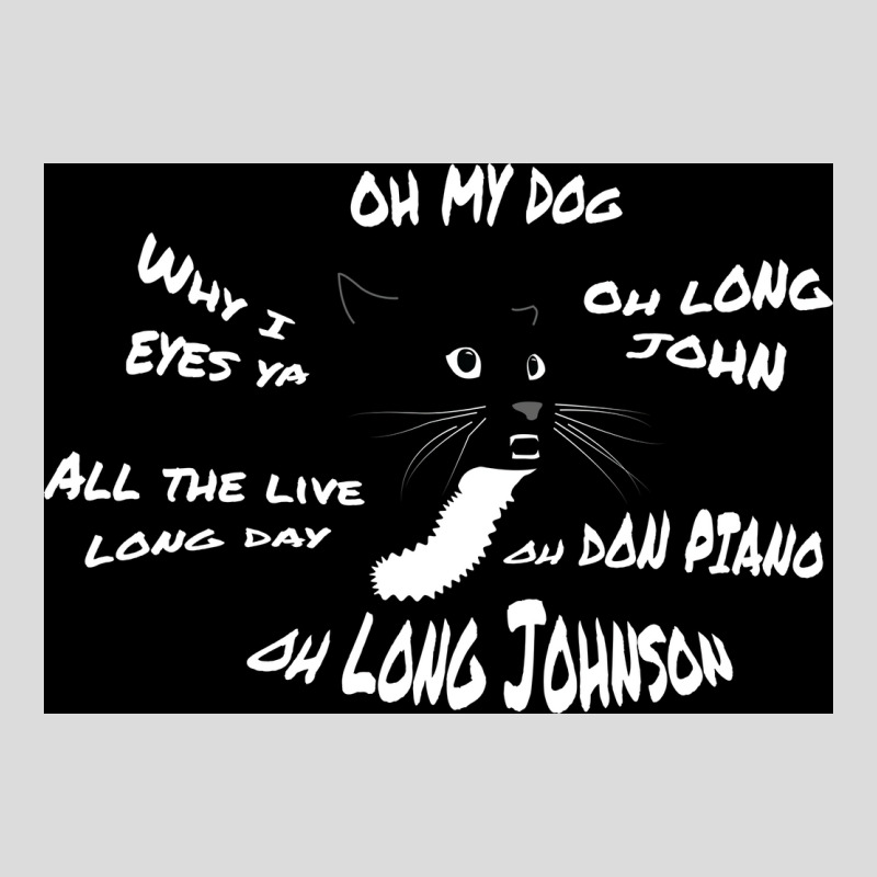 Oh Long Johnson Cat Poster Green Men's Polo Shirt by nduettstruiki | Artistshot