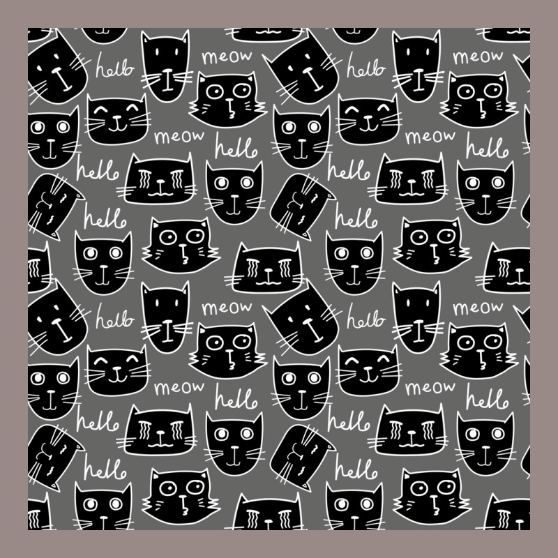 Cute Cat Pattern For Cat Lovers Poster Blue Vintage T-Shirt by globossterkyc | Artistshot