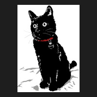 Merlin The Little Black Cat Poster Girl Classic T-shirt | Artistshot