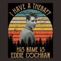 I Have A Therapy His Is Name Is Eddies Poster Aesthetic Racerback Tank | Artistshot