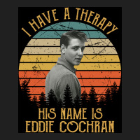 I Have A Therapy His Is Name Is Eddies Poster Aesthetic Ladies Polo Shirt | Artistshot