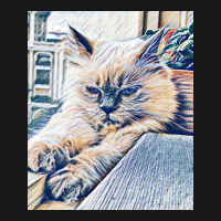 Funny Cat Stretching V3 Illustration Artwork Poster Red Flannel Shirt | Artistshot