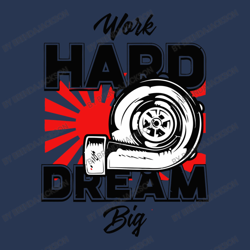 Work Hard Dream Big Turbo Men Denim Jacket | Artistshot