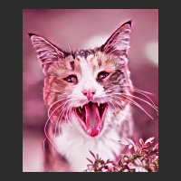 Funny Shocked Cat V3 Illustration Artwork Poster Red Exclusive T-shirt | Artistshot