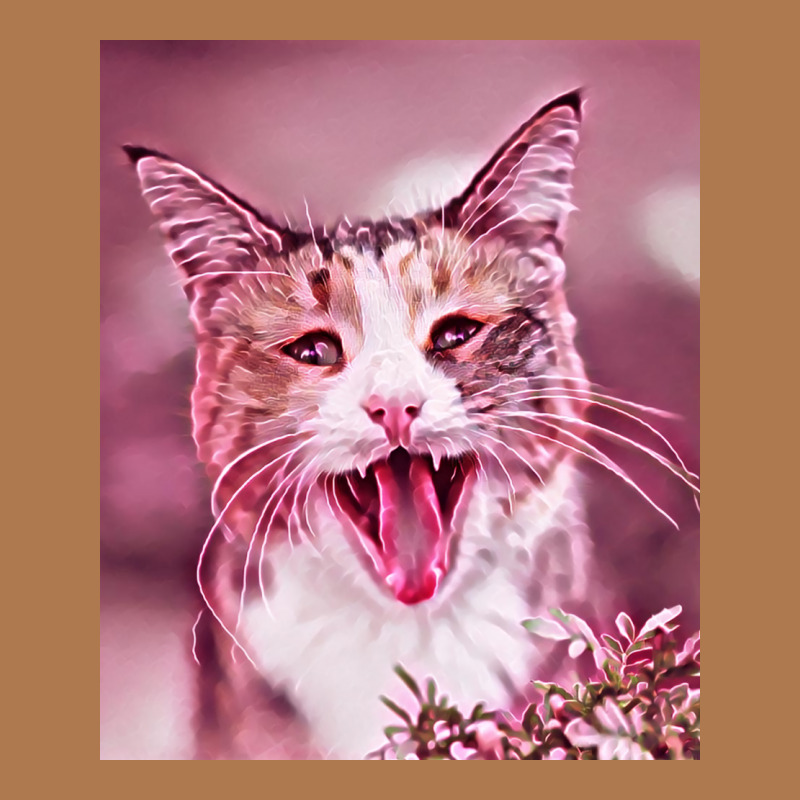 Funny Shocked Cat V3 Illustration Artwork Poster Red Vintage Short | Artistshot