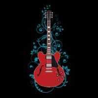 Red Semi-hollow Electric Guitar Flowering Vines Adjustable Cap | Artistshot