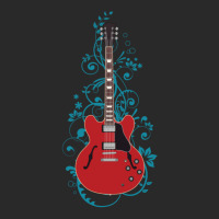 Red Semi-hollow Electric Guitar Flowering Vines Printed Hat | Artistshot