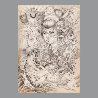 Irezumi Japanese Tattoo Design Poster Hippie Crewneck Sweatshirt | Artistshot