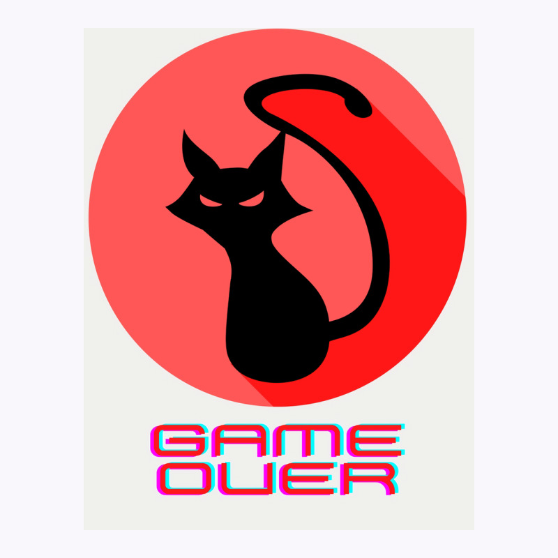 Game Over Evil Black Cat Poster Gift Tank Top by globossterkyc | Artistshot