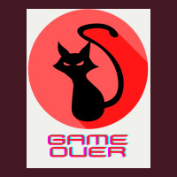 Game Over Evil Black Cat Poster Gift Unisex Hoodie | Artistshot