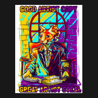 Gangster Cat Poster Stars Flannel Shirt | Artistshot