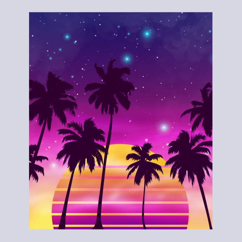 Incredibly Vibrant Sunset Synthwave Fleece Short | Artistshot