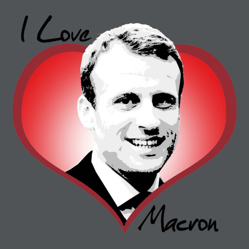 I Love Macron Fitted  Gift Long Sleeve Shirts by gilletlauwq | Artistshot