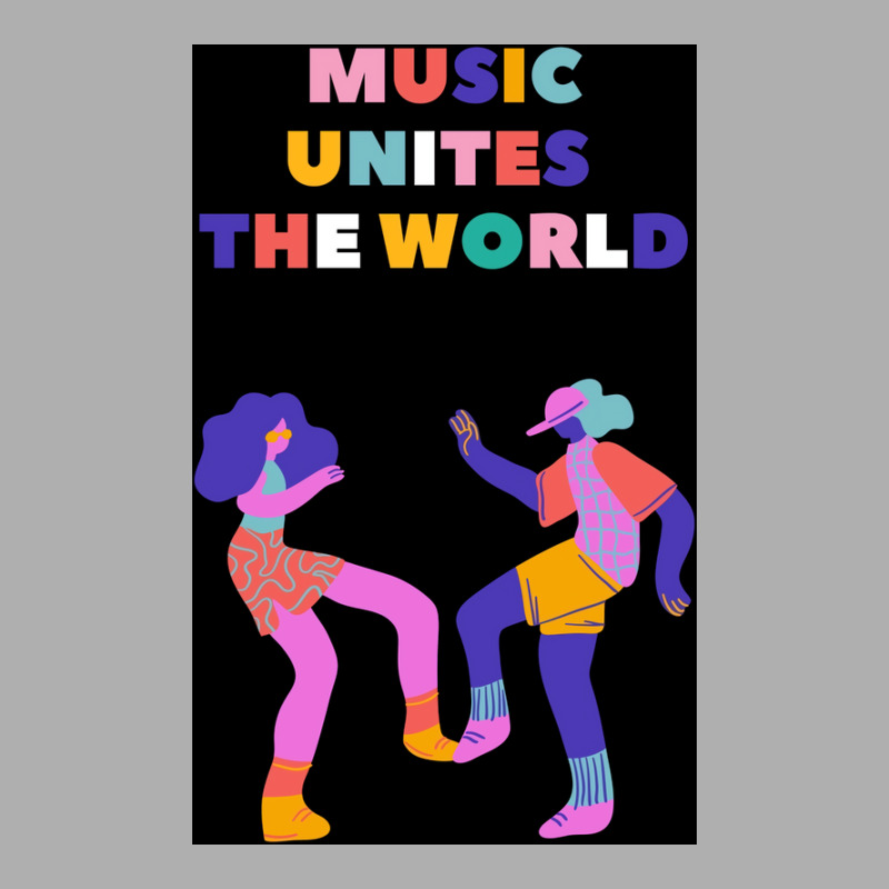 Music Unites The World Poster Ladies Fitted T-Shirt by ramindealyt | Artistshot