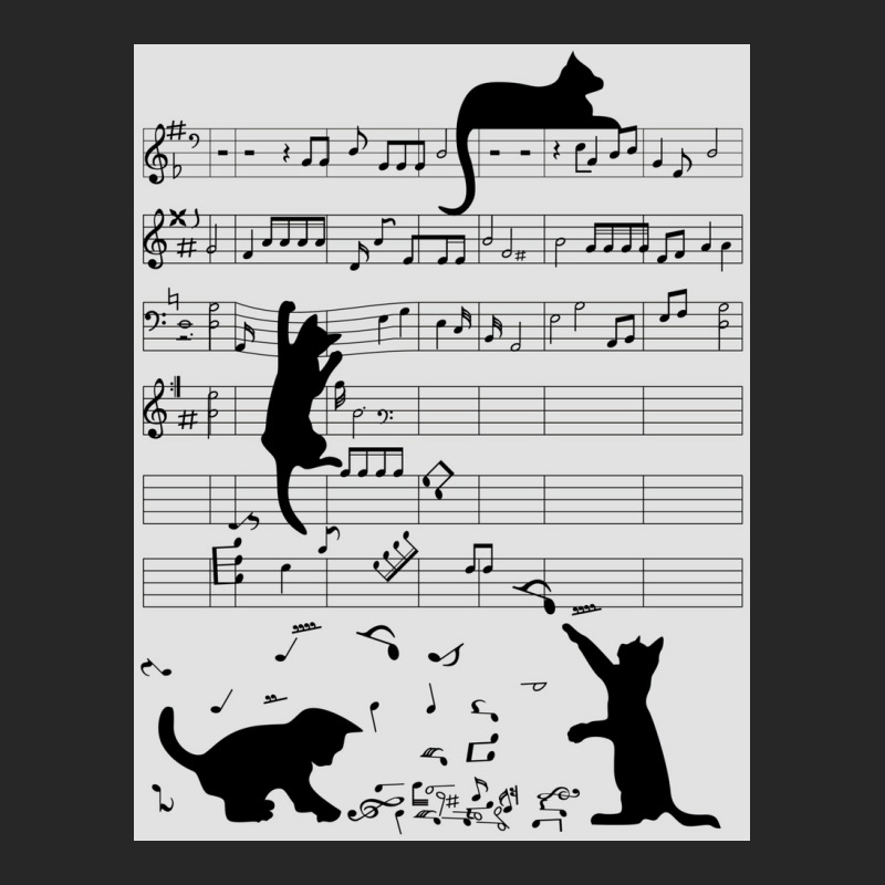 Musical Cat Kitten Music Clef Poster Copy Men's T-shirt Pajama Set by gremowakeri | Artistshot