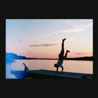 Handstands During The Sunset Scorecard Crop Tee | Artistshot