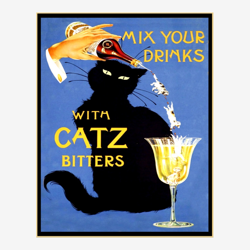 Mix Your Drinks With Catz Bitters Poster 70s Scorecard Crop Tee by zavrassenffn | Artistshot