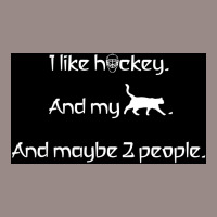 I Like Hockey My Cat And 2 People Poster Girl Vintage T-shirt | Artistshot